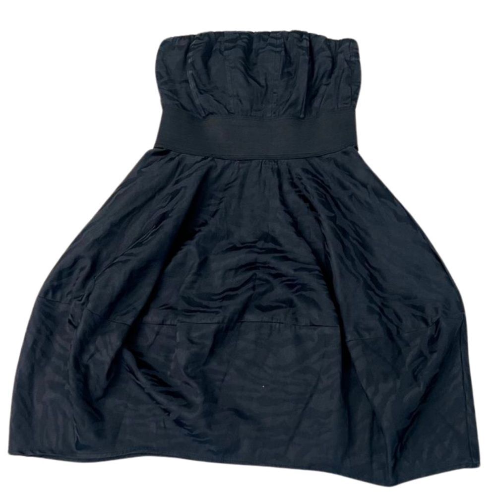Studio Y black strapless mini dress with pockets size 1/2